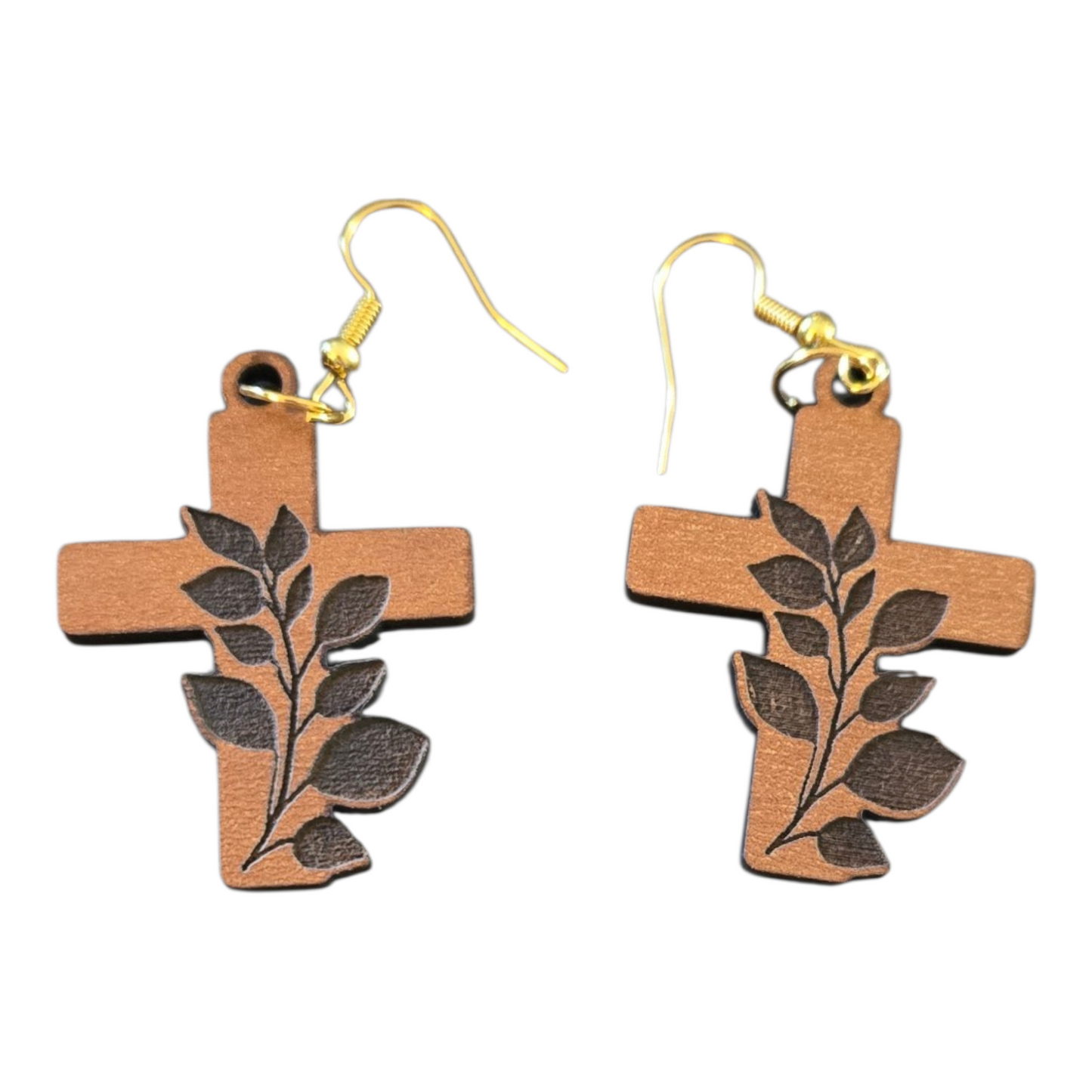 Wood Cut Earrings
